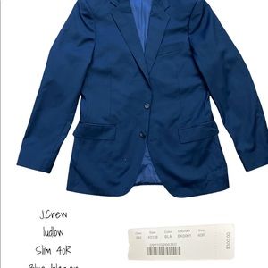 J Crew Ludlow Slim Blue Blazer